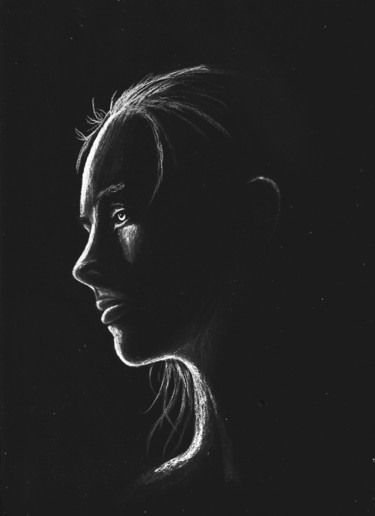 Dessin intitulée "Exercice 3" par Steivan Loundou, Œuvre d'art originale, Crayon