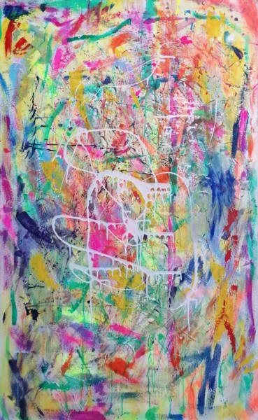 Pintura titulada "Amor infinito" por Sandra Soler, Obra de arte original, Acrílico Montado en Bastidor de camilla de madera