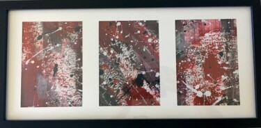 Painting titled "Tempête de neige" by Joëlle Marjollet, Original Artwork, Acrylic