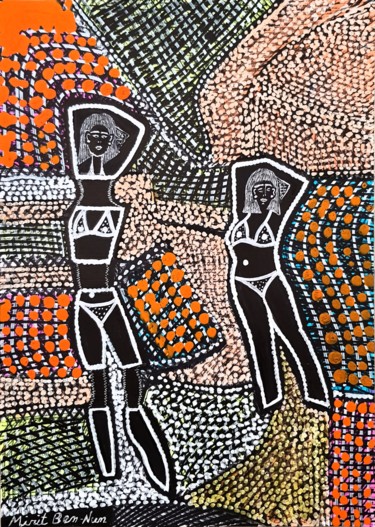 Israeli artist studio hosting groups Mirit Ben-Nun Painting titled "Israeli artist stud…" by Mirit Ben-Nun, Original Artwork, Ink