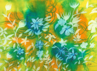 Peinture intitulée "15" par Elisabeth Tiffon (Eli TIFFON CUENCA), Œuvre d'art originale, Encre