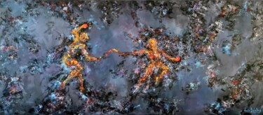 Genesis 绘画 标题为“Genesis” 由Luís Bastos, 原创艺术品, 丙烯 安装在木质担架架上