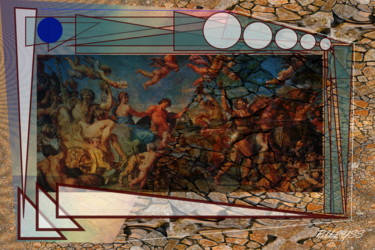 Le Voyage de Dionysos Arts numériques intitulée "Le Voyage de Dionys…" par Marc Bulyss, Œuvre d'art originale, Peinture numérique