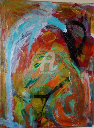 Schilderij getiteld "Hunting" door Sónia Marcos, Origineel Kunstwerk, Acryl