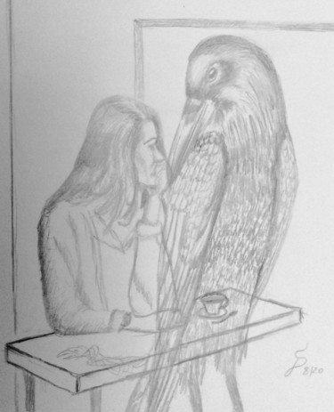 Zeichnungen mit dem Titel "there, and back aga…" von Stefan Dhein, Original-Kunstwerk, Bleistift
