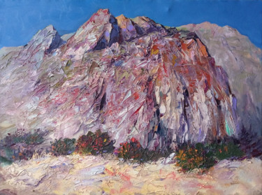 Landscape (70x90cm, oil painting, palette knife) 제목이 "Landscape (70x90cm,…"인 미술작품 Kamo Atoyan로, 원작, 기름 나무 들것 프레임에 장착됨