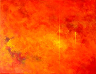 Peinture intitulée "Traces n°1" par Michèle Radix, Œuvre d'art originale, Acrylique