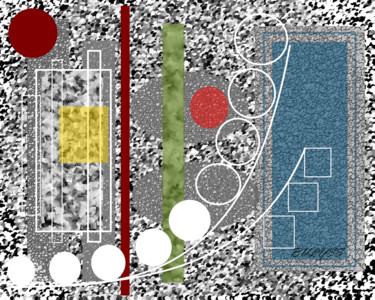 Digital Arts titled "Molecular Bubbles" by Marc Bulyss, Original Artwork, Digital Painting
