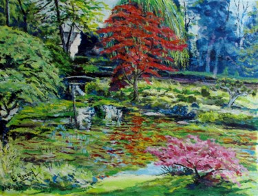 Le jardin japonais dans le parc de Courances