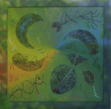 绘画 标题为“Fish:  Nervousness…” 由Tomasz, 原创艺术品, 丙烯