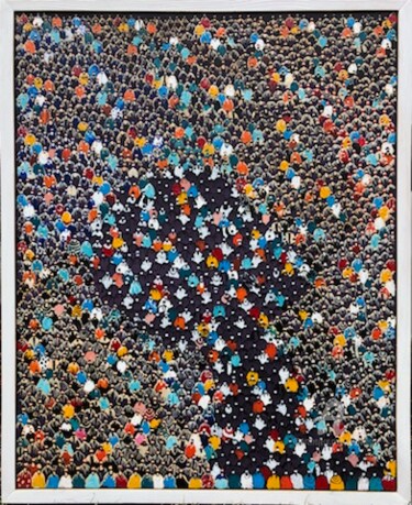 Peinture intitulée "Ma vision sur le CO…" par Ako Wilson, Œuvre d'art originale, Acrylique