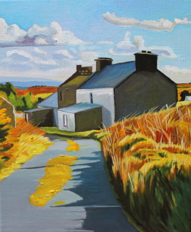 Painting titled "Brightening Up, Arr…" by Emma Cownie, Original Artwork, Oil