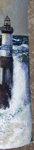 Peinture intitulée "LE PHARE  AR MEN" par Erick Millet, Œuvre d'art originale, Acrylique