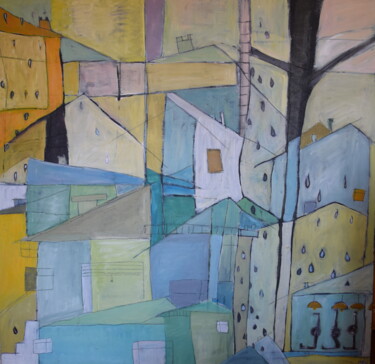 제목이 "jour de pluie"인 미술작품 Marion Durand-Gasselin로, 원작, 아크릴