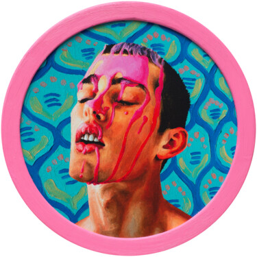 Printmaking titled "O. Balbyshev 'Pink…" by Oleksandr Balbyshev, Original Artwork, Digital Print Mounted on Wood Stretcher f…