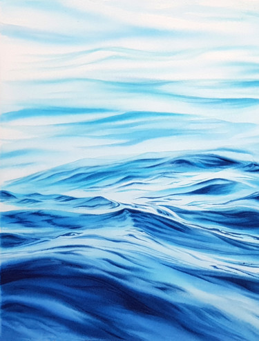 Waves and seascape #29. Original watercolor painting Painting titled "Waves and seascape…" by Svetlana Lileeva, Original Artwork, Watercolor