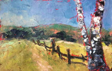 Painting titled "Summer Soft" by Lena Ru, Original Artwork, Pastel