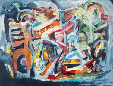 Painting titled "And The Walls Will…" by Andrew Walaszek, Original Artwork, Acrylic