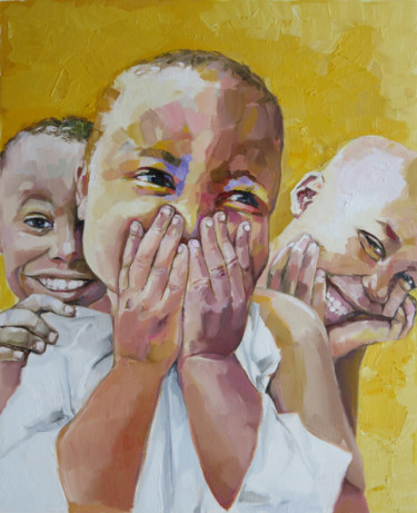 Sourires d'enfants 40x30