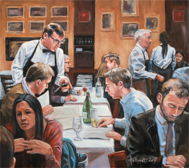 Peinture intitulée "Chez Livio" par Philippe Jollivet, Œuvre d'art originale, Acrylique Monté sur Autre panneau rigide