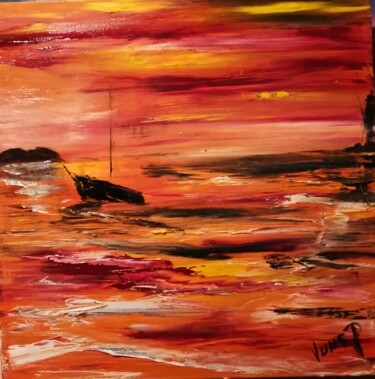 Peinture intitulée "With you" par Pascal Jung, Œuvre d'art originale, Huile