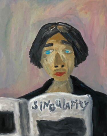 绘画 标题为“Singularité” 由Lana Krainova, 原创艺术品, 油 安装在木质担架架上