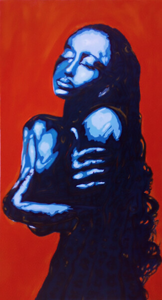 Pittura intitolato "ESPERANDO TI (Sade)" da Vincent Volaju, Opera d'arte originale, Acrilico