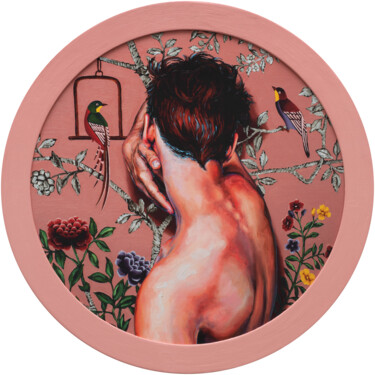 Oleksandr Balbyshev 'Boy with Birds' - EDITIONED PRINT 03/20 Printmaking titled "Oleksandr Balbyshev…" by Oleksandr Balbyshev, Original Artwork, Digital Print Mounted on Wood Stretcher…