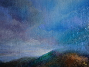 Peinture intitulée "Borderlands: Cloudl…" par Jane Elizabeth Cullum, Œuvre d'art originale, Acrylique
