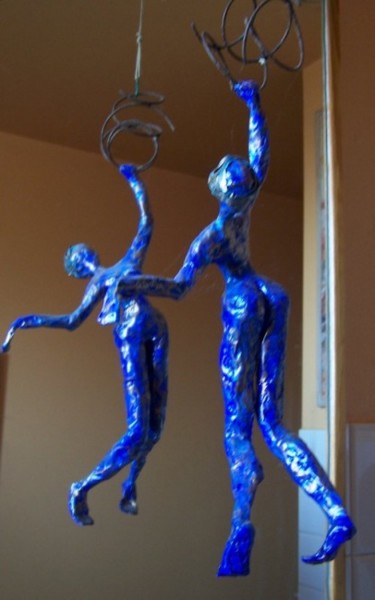 Sculpture intitulée "...miroir, joli mir…" par Anne-Frédérique Ferret, Œuvre d'art originale, Techniques mixtes