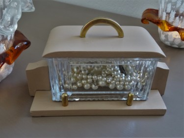 Boîte, Coffret Shabby chic, Style Art Déco, Années 1930 Design titled "Boîte, Coffret Shab…" by Lin-Et-Patine, Original Artwork, Accessories