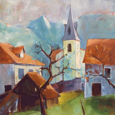 Peinture intitulée "SAINT MURY MONTEYMO…" par Philippe Graillot (TORGALLI), Œuvre d'art originale, Huile