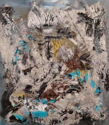 Painting titled "Creative adventure" by Atignas Art, Original Artwork, Acrylic Mounted on Wood Panel