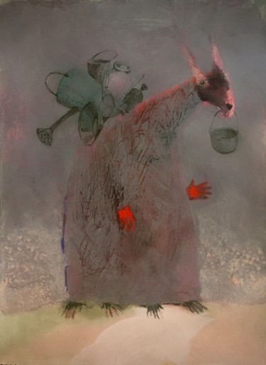 the main thing is that your hands are free 绘画 标题为“the main thing is t…” 由Sergii Shkoliar, 原创艺术品, 丙烯