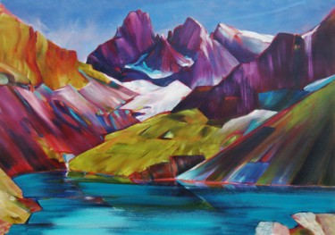 Peinture intitulée "LE LAC BLANC, BELLE…" par Philippe Graillot (TORGALLI), Œuvre d'art originale, Huile