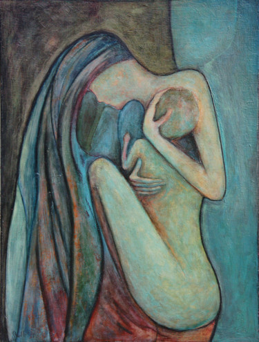 Peinture intitulée "MATERNITE" par Philippe Graillot (TORGALLI), Œuvre d'art originale, Huile