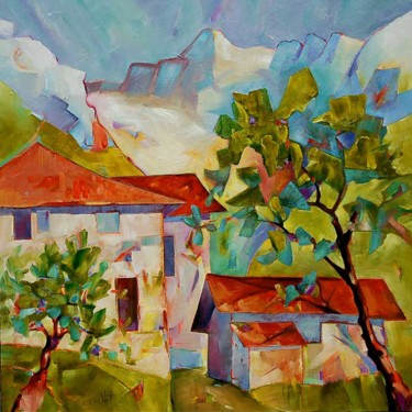 Peinture intitulée "SAINTE AGNES BELLED…" par Philippe Graillot (TORGALLI), Œuvre d'art originale, Huile