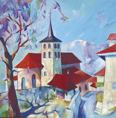 Peinture intitulée "LES ADRETS BELLEDON…" par Philippe Graillot (TORGALLI), Œuvre d'art originale, Huile
