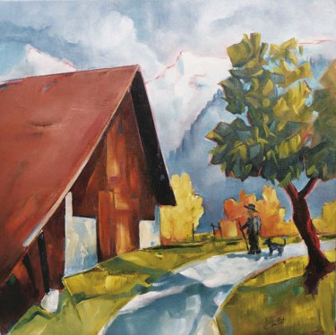 Peinture intitulée "LES FAURES ST MURY" par Philippe Graillot (TORGALLI), Œuvre d'art originale, Huile