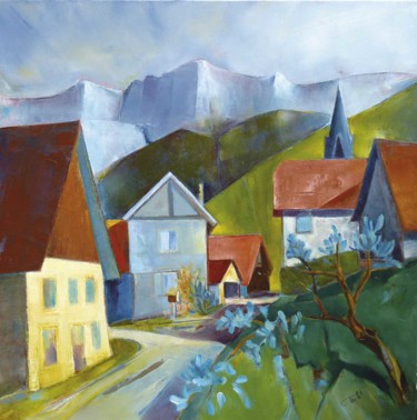 Peinture intitulée "LE PUIT ST MURY" par Philippe Graillot (TORGALLI), Œuvre d'art originale, Huile