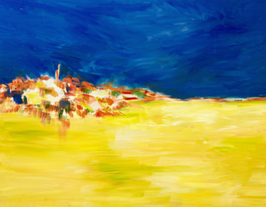 Painting titled "Abstraction" by Katia Feintuch, Original Artwork, Oil