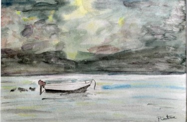barque sous l'orage