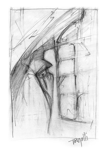 Dessin intitulée "PROFILEUR" par Philippe Graillot (TORGALLI), Œuvre d'art originale, Crayon