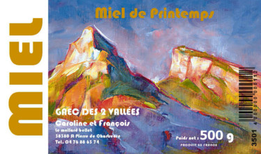 Peinture intitulée "MIEL DE CHARTREUSE" par Philippe Graillot (TORGALLI), Œuvre d'art originale, Huile