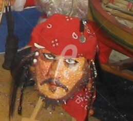 Peinture intitulée "LE PIRATE DES CARAÏ…" par Desnoyers, Œuvre d'art originale, Huile