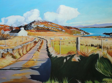 Painting titled "Poll Na Mbadaí (Har…" by Emma Cownie, Original Artwork, Oil
