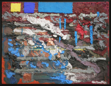 Malerei mit dem Titel "Metal Fields" von Hannes Hofstetter, Original-Kunstwerk, Acryl