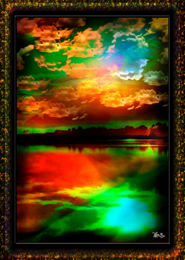 Digitale Kunst mit dem Titel ""Fairy World"" von Tyfhaan Yk, Original-Kunstwerk, Digitale Malerei