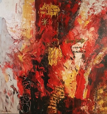 Peinture intitulée "MESOPOTAMIE" par Danielle Alarcon Dalvin, Œuvre d'art originale, Acrylique