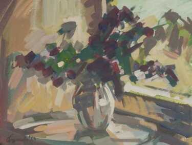 В персиковом закате Painting titled "В персиковом закате" by Aksinia, Original Artwork, Gouache